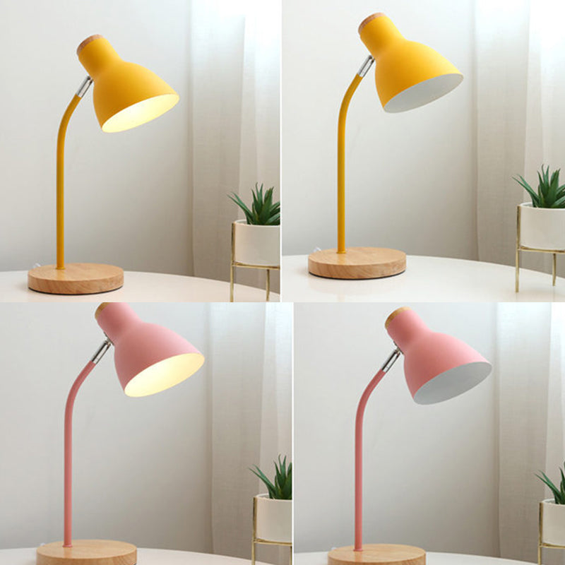 Macaron Metal 1-Light Adjustable Table Lamp Night Light for Kids