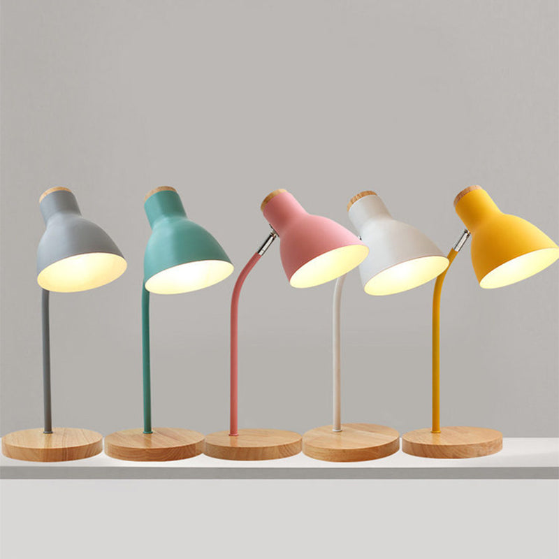 Macaron Metal 1-Light Adjustable Table Lamp Night Light for Kids