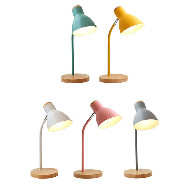 Macaron Metal 1-Light Adjustable Table Lamp Night Light for Kids