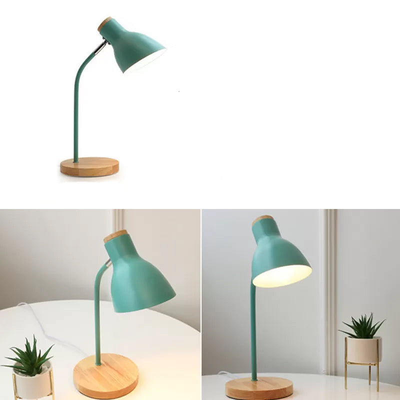 Macaron Metal 1-Light Adjustable Table Lamp Night Light for Kids