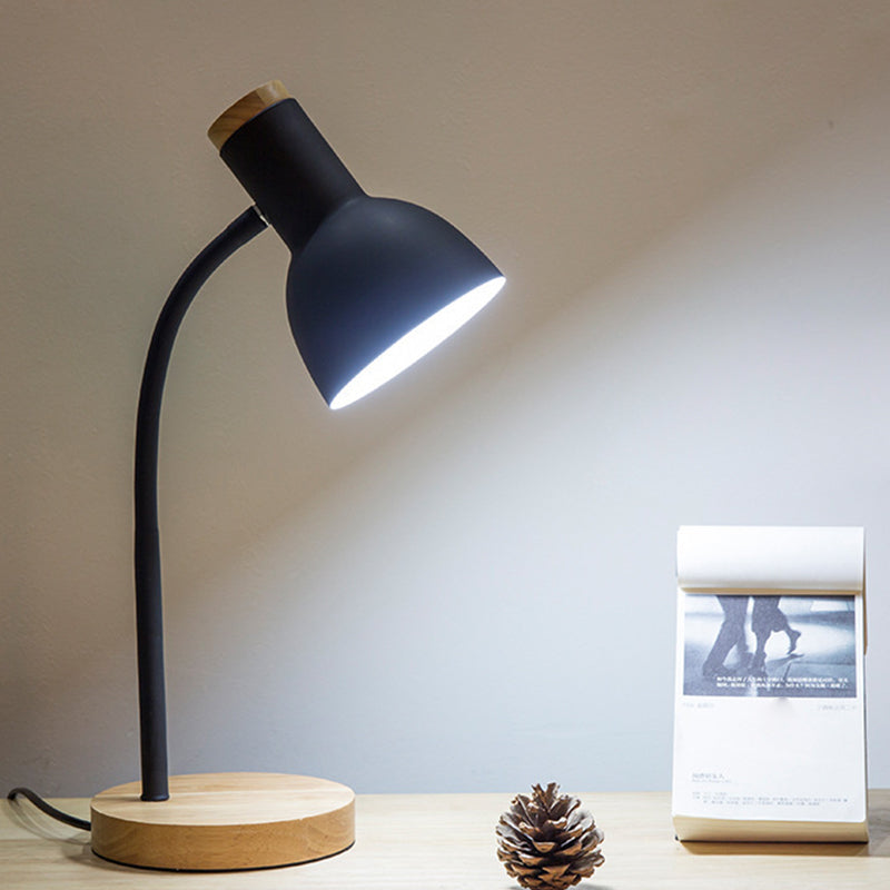 Flexible Gooseneck Metal Reading Lamp Nordic Style Bedside Light