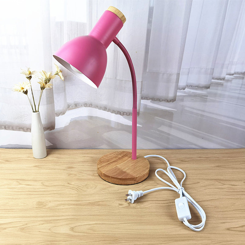 Flexible Gooseneck Metal Reading Lamp Nordic Style Bedside Light