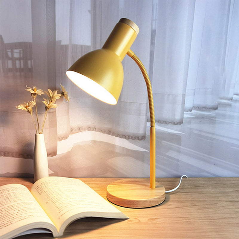 Flexible Gooseneck Metal Reading Lamp Nordic Style Bedside Light