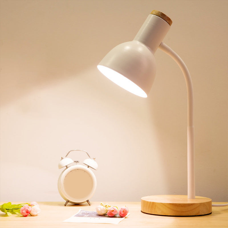 Flexible Gooseneck Metal Reading Lamp Nordic Style Bedside Light