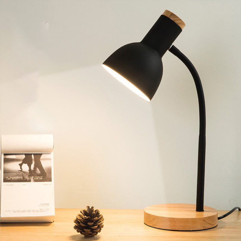 Flexible Gooseneck Metal Reading Lamp Nordic Style Bedside Light