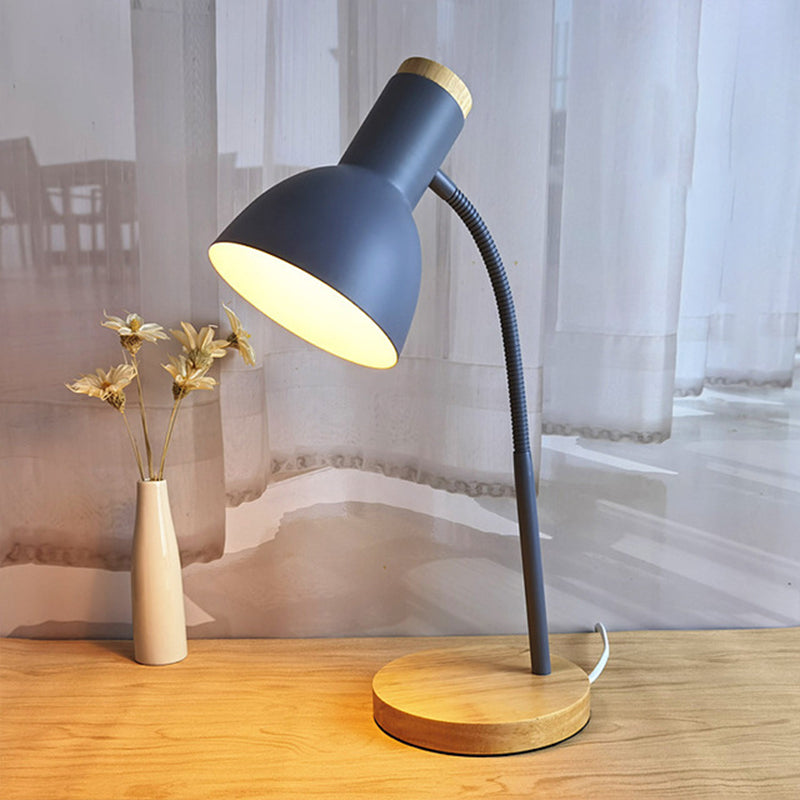 Flexible Gooseneck Metal Reading Lamp Nordic Style Bedside Light