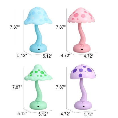 Creative Mushroom Kids USB Rechargeable LED Table Lamp
