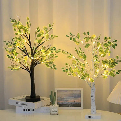 Frendorf Green Leaves LED Tree Lights Indoor Decoration