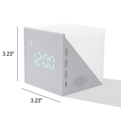 Kreative Rubik's Cube Clock LED Night Light USB Smart Lamp