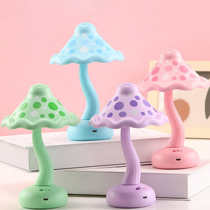 Creative Mushroom Kids USB Rechargeable LED Table Lamp