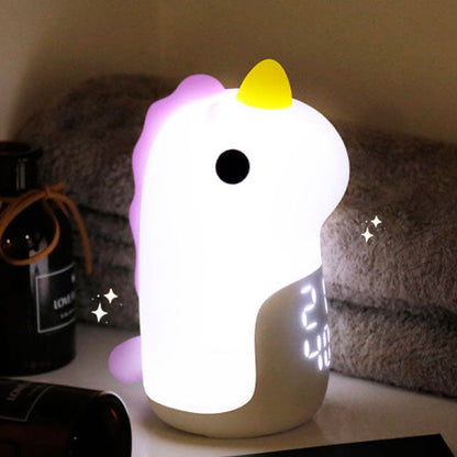 Cartoon Unicorn Timer Alarm Clock LED Night Light