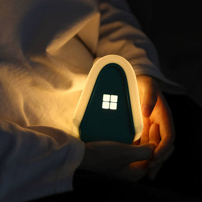 Modern Cartoon Snow House Silicone USB Rechargeable LED Table Lamp