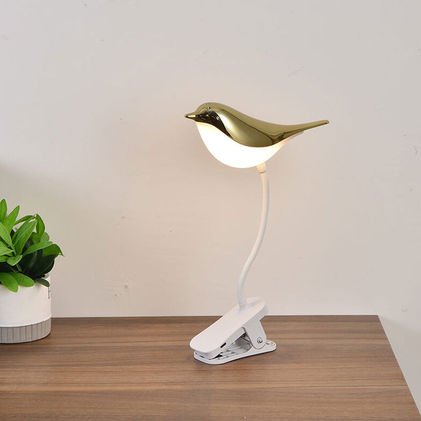 Kreative Vogel Clip USB LED Night Light Table Lamp