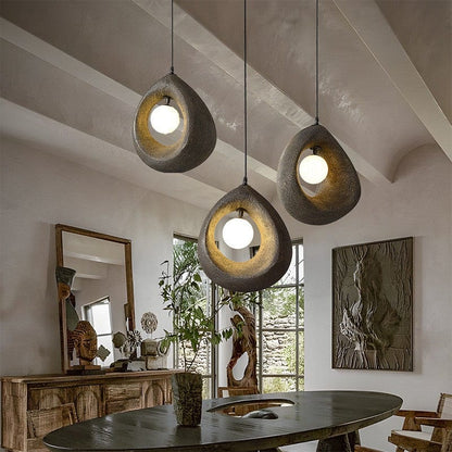 Wabi Sabi Circular Luxury Pendant Light - LED Modern Design
