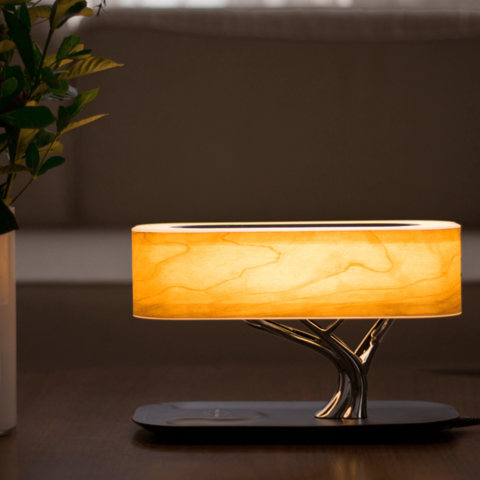 Verona Smart LED Table Lamp - Wireless Charging, Bluetooth Speaker & Dimmable Light