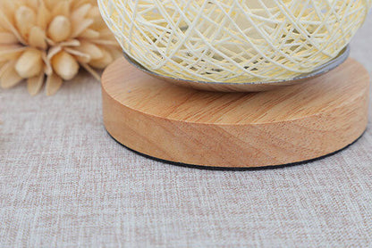 Kreative Twine Rattan Ball LED Dimmable Decorative Table Lamp