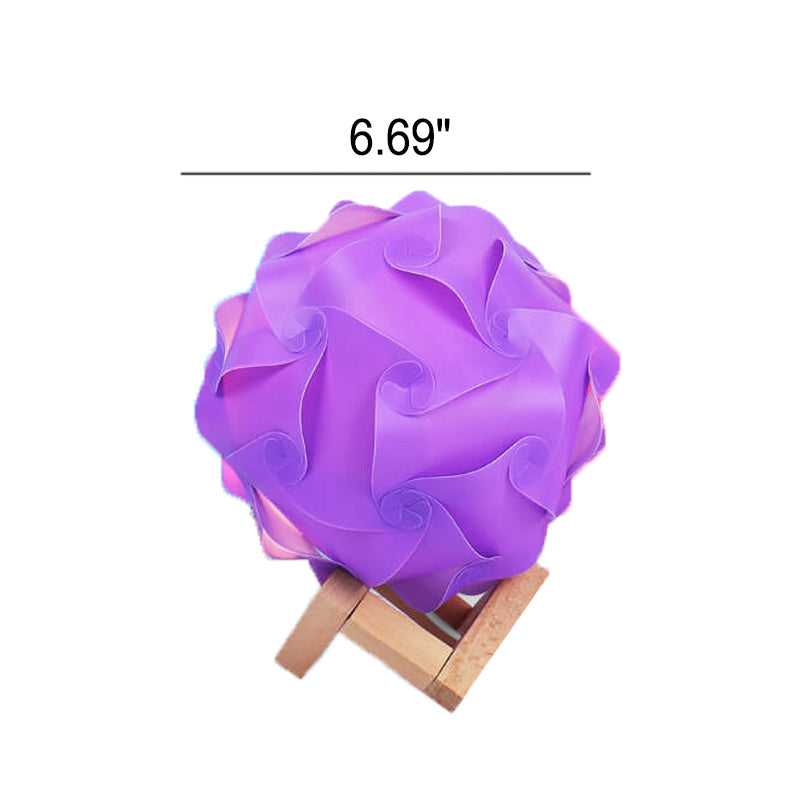 Kreative DIY Round Hydrangea Combination Design LED Night Light Table Lamp