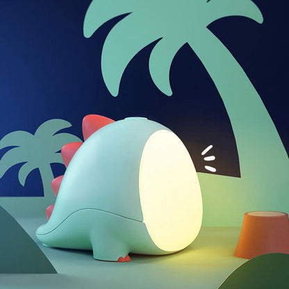 Kid-Friendly ABS Cartoon Dinosaur LED Night Light Table Lamp