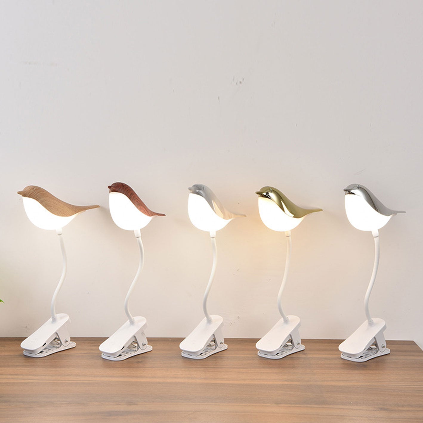 Kreative Vogel Clip USB LED Night Light Table Lamp