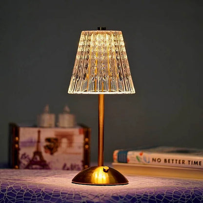 Elegant Modern Table Lamp – Dimmable LED, USB Rechargeable