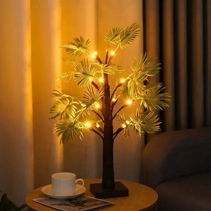 Frendorf LED Palm Leaf Lights Warm White Battery Operated
