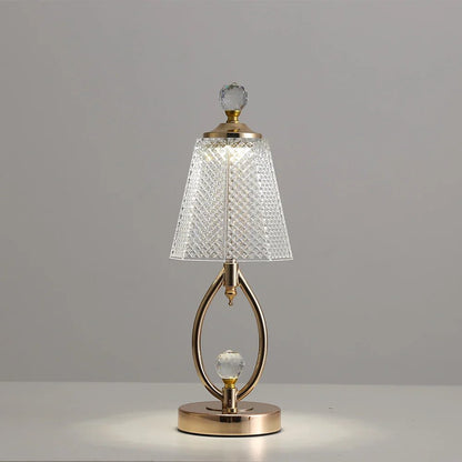 Frendorf Gold Crystal Table Lamp with Dimming Feature