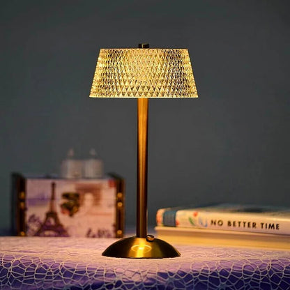 Elegant Modern Table Lamp – Dimmable LED, USB Rechargeable