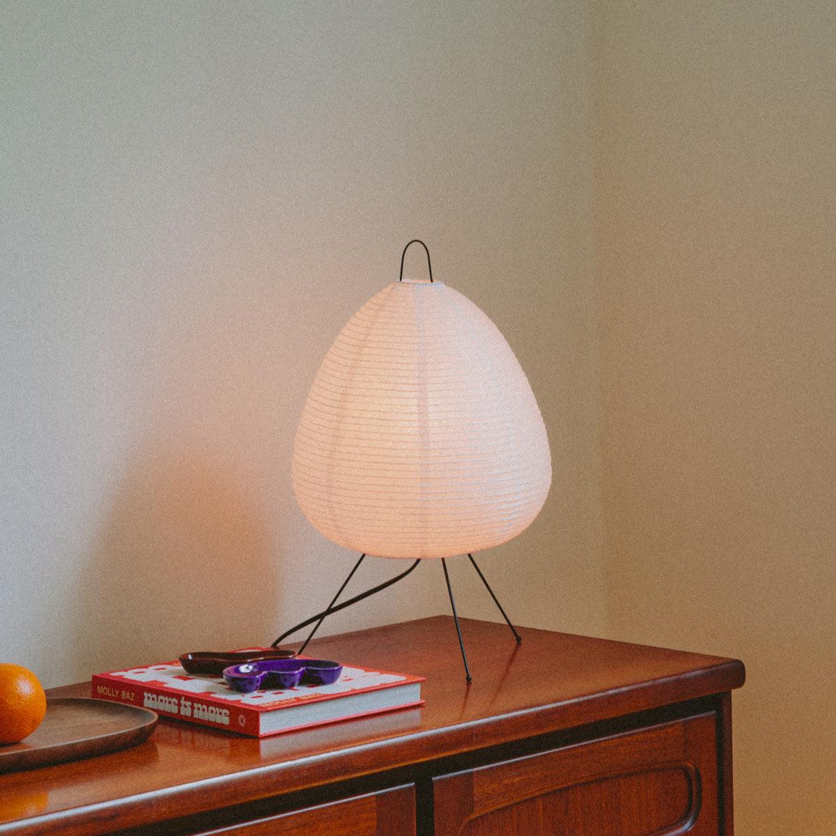 Essential Rice Paper Lamp - Handcrafted Minimalist Design with Warm Glow