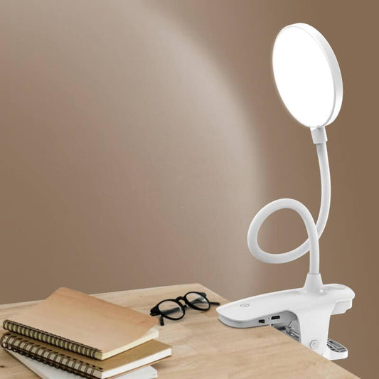 Rechargeable LED Clip Desk Lamp Eye Protection Night Light