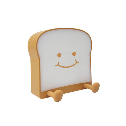 Cute Toast Bread Night Light USB Table Lamp with Timer