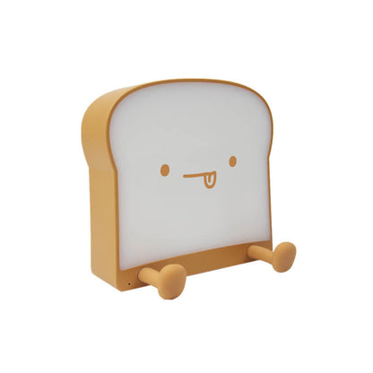 Cute Toast Bread Night Light USB Table Lamp with Timer