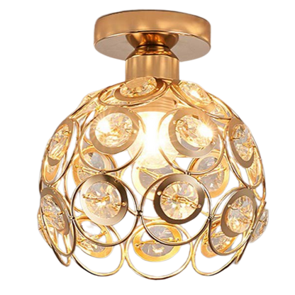 Fancy Gold Luxury Ball Hallway Ceiling Light - Modern Design