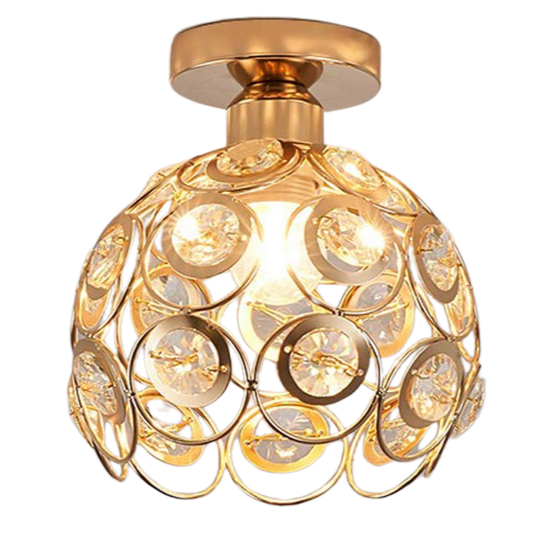 Fancy Gold Luxury Ball Hallway Ceiling Light - Modern Design