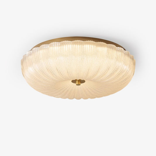 Ripple Glass Ceiling Light with LED and Textured Glass