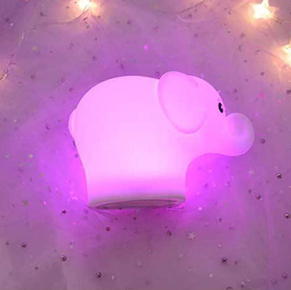 Kreativer Elefant Silicone USB LED Night Light Table Lamp