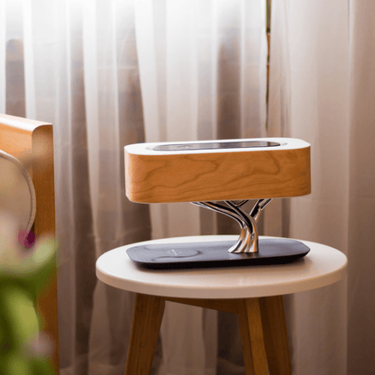Verona Smart LED Table Lamp - Wireless Charging, Bluetooth Speaker & Dimmable Light