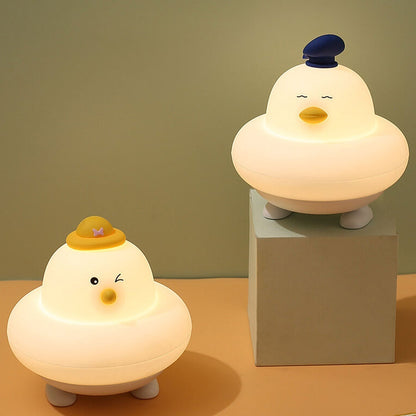 Funny Silicone Cute Little Chicken LED Night Light Table Lamp