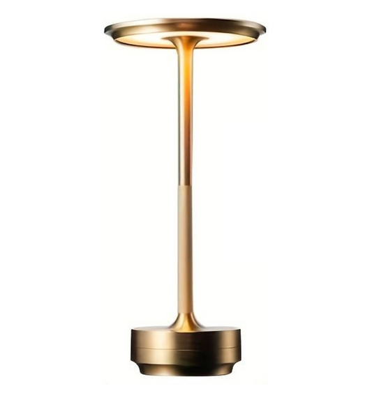 Elegant and Refined Table Lamp with LED Gold Finish