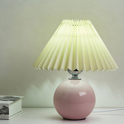 Minimalist Folded 1-Light Ceramic Table Lamp - LED Compatible