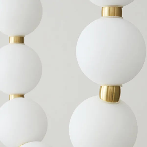 Luxury White Necklace Chandelier - Elegant LED Design