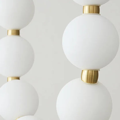 Luxury White Necklace Chandelier - Elegant LED Design