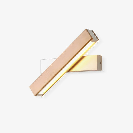 Luca Angle Wall Light with LED - Modern Wood Finish