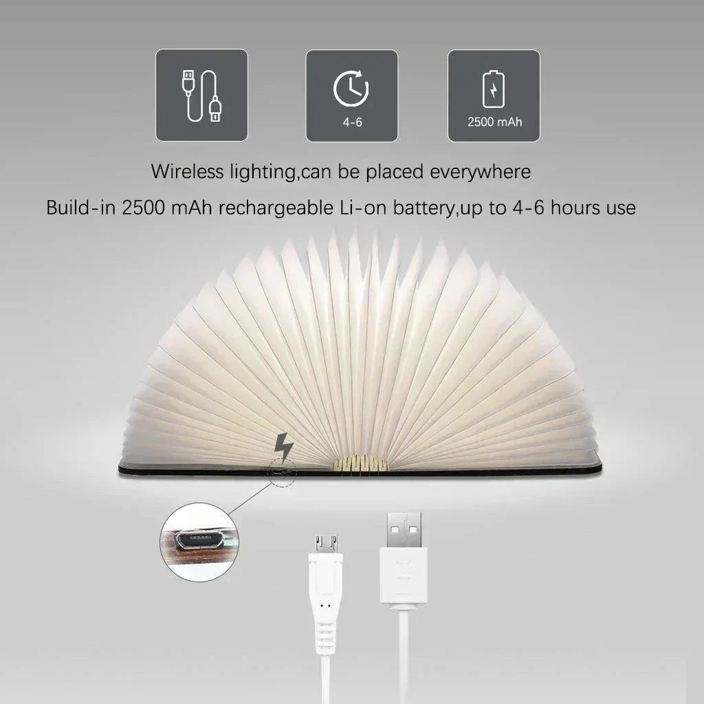 Frendorf Books Lamp LED Rechargeable Dimmable Light