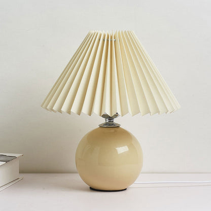 Minimalist Folded 1-Light Ceramic Table Lamp - LED Compatible