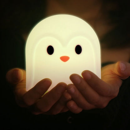 Kreative Bunte Penguin Silicone LED Desk Lamp - USB Rechargeable