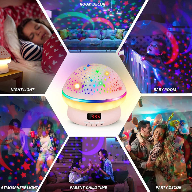 Kids LED Star Projector Night Light with Remote, Gifts for 3-10 Year Old Girls, Pink Room Decoration, Timer Function