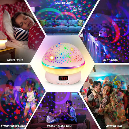 Kids LED Star Projector Night Light with Remote, Gifts for 3-10 Year Old Girls, Pink Room Decoration, Timer Function