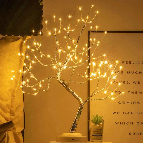 TwinkleTree - Handmade LED Tree Lamp with 108 Lights