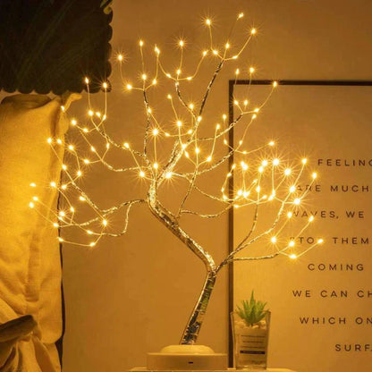 TwinkleTree - Handmade LED Tree Lamp with 108 Lights