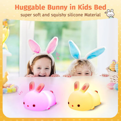 Lampe - Colourful Touch Sensor Rabbit LED Night Light